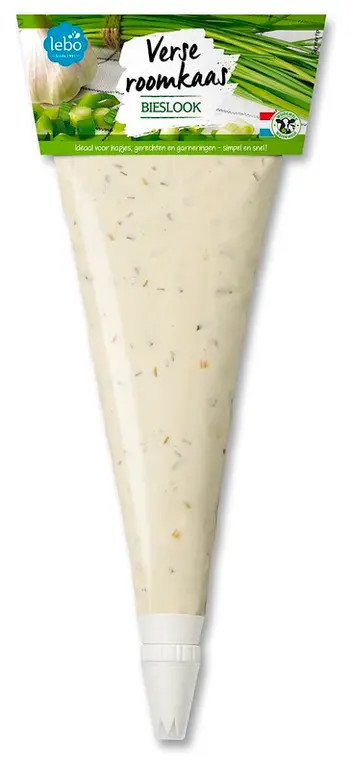 101440 Roomkaas Bieslook Spuitzak stuk 500gr