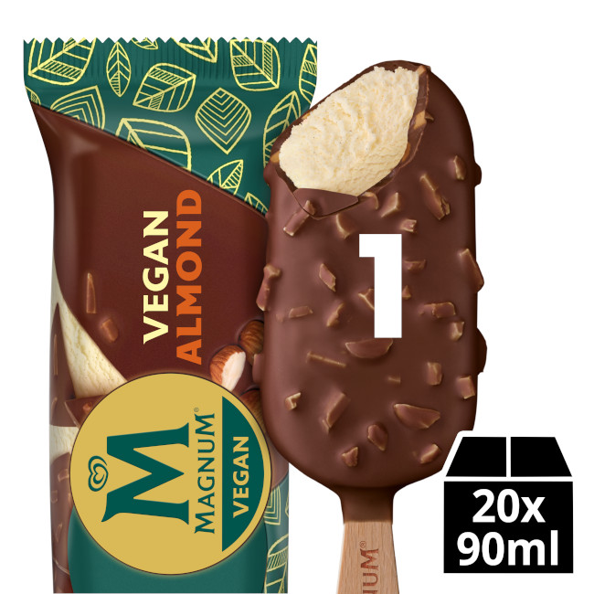 191253 Magnum Vegan Almond - 3,70 doos 20x90ml