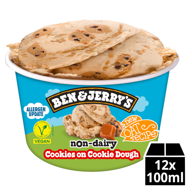 192548 Ben & Jerry's Non-Dairy Cookies On Dough - 3,10 doos 12x100ml