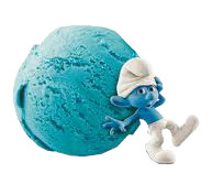 244600 Smurfen Roomijs doos 4,7ltr