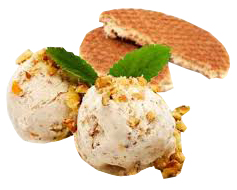 244605 Stroopwafel Roomijs doos 4,7ltr