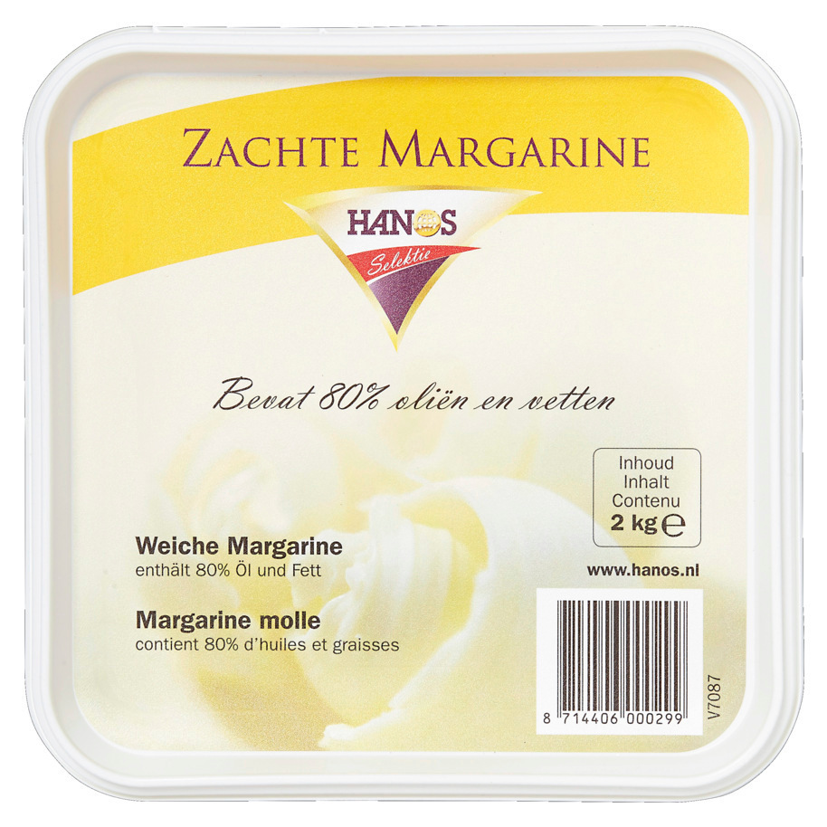 293011 Zachte Margarine kuip 2kg