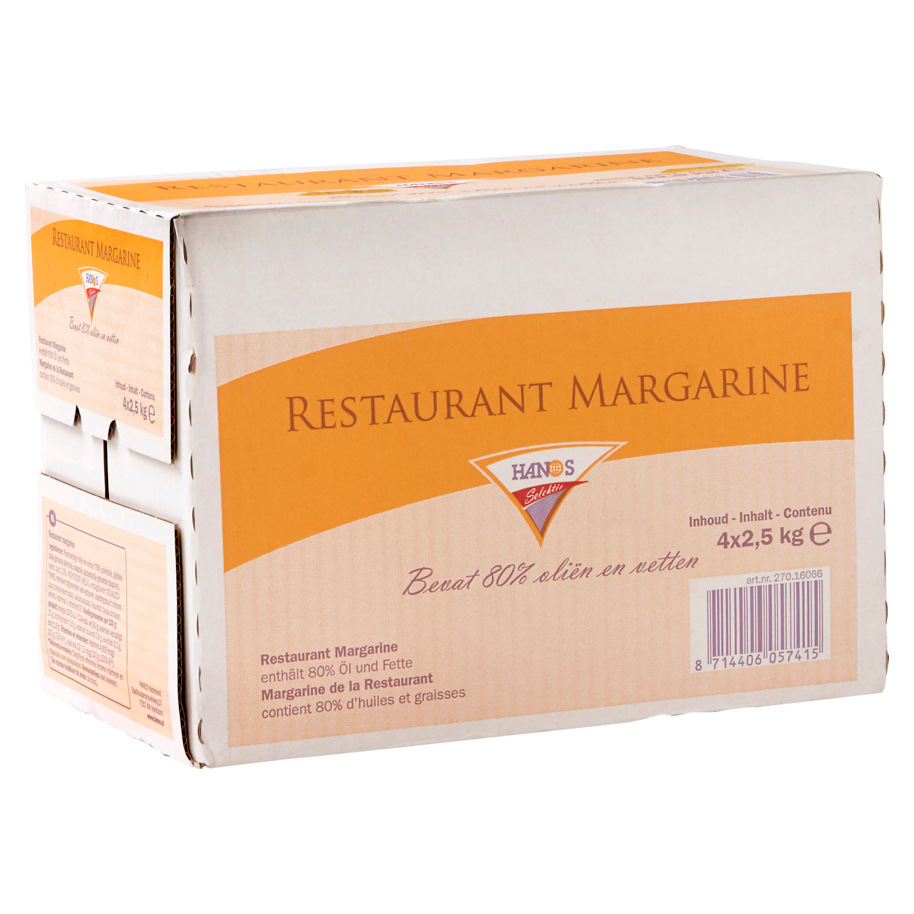293012 Margarine Restaurant doos 4x2,5kg