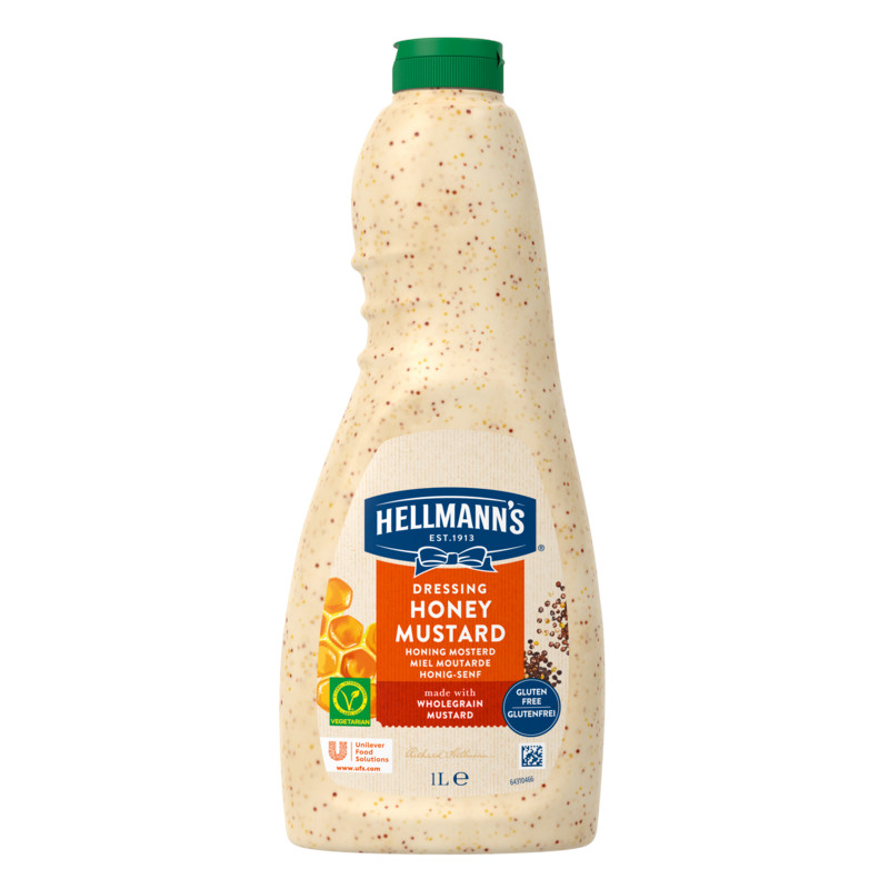 332427 Dressing Honing Mosterd fles 1ltr