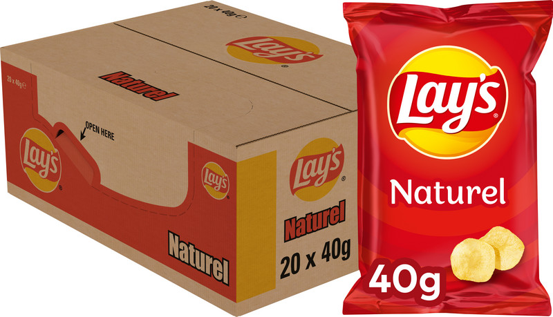 472025 Chips Naturel doos 20x40gr