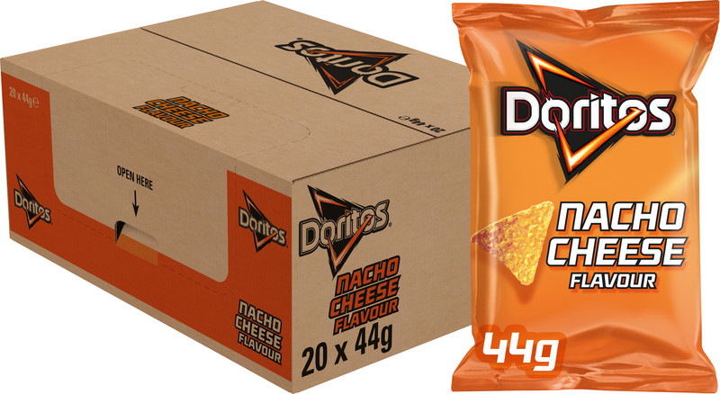 472090 Doritos Nacho Cheese doos 20x44gr
