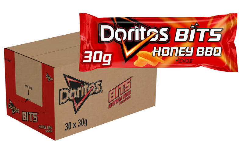 472130 Doritos Bits Honey BBQ (Rood) doos 30x30gr