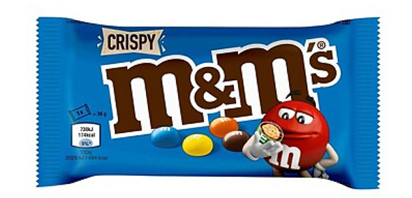 481057 M&M Crispy / Blauw Single doos 24x36gr