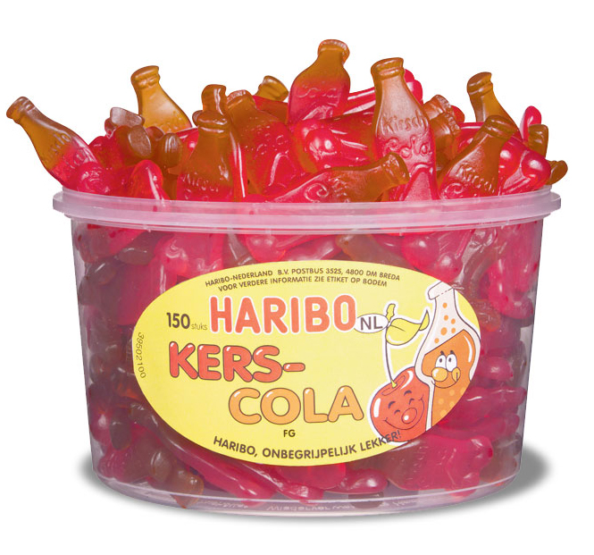 501090 Kers-Cola Fruitgum silo 150st