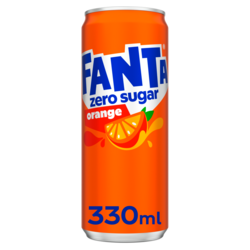 651603 Fanta Orange Zero Blik tray 24x33cl