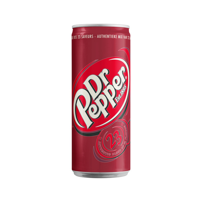 655044 Dr. Pepper Sleek Blik tray 24x33cl