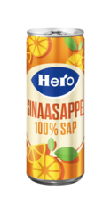 663038 Hero Sinaasappel Blik 25cl tray 24x25cl