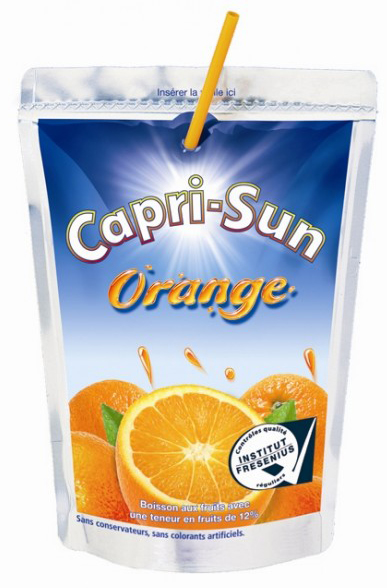 663452 Orange Pakjes tray 4x10x200ml
