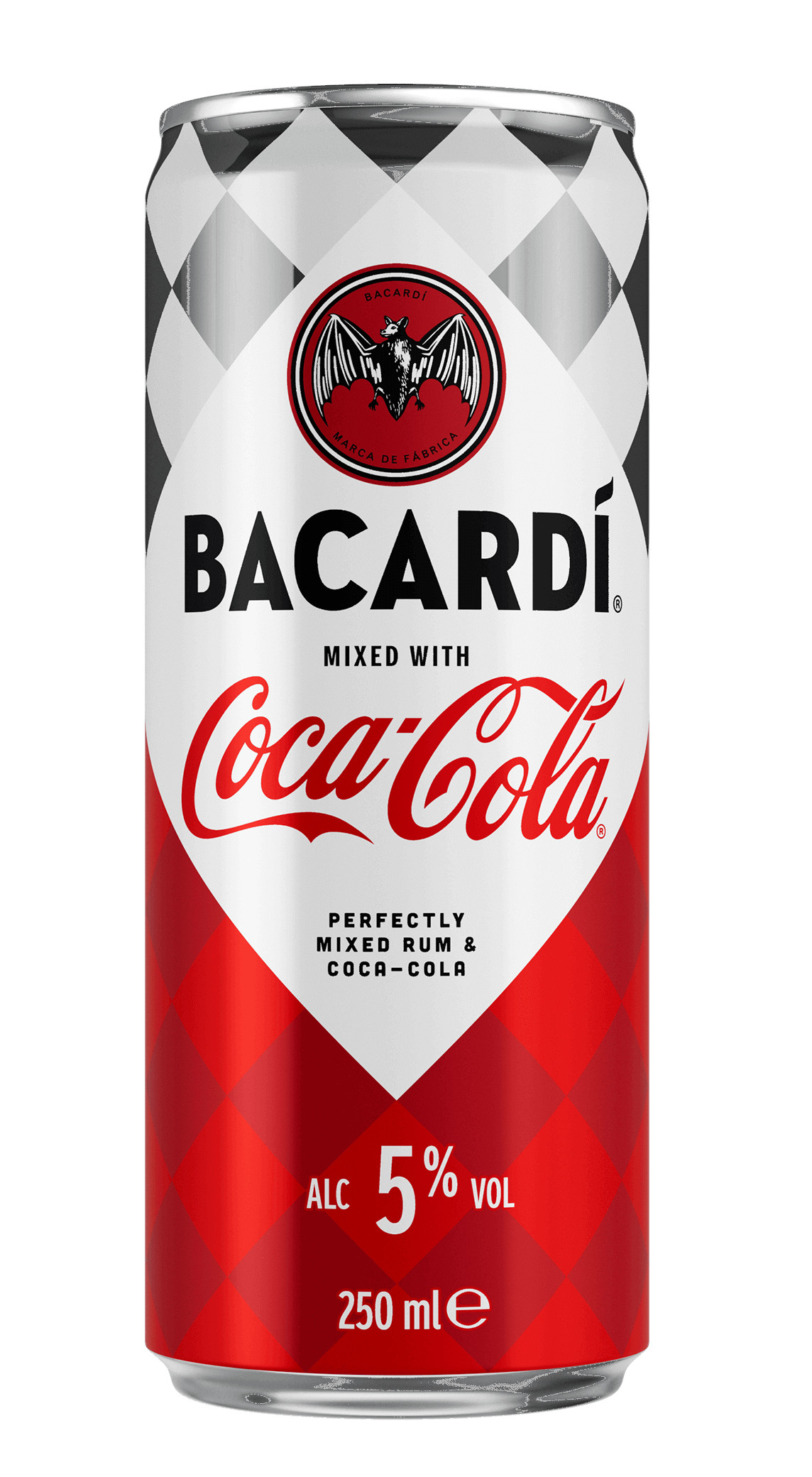 704882 Bacardi & Coca Cola 5% tray 12x25cl